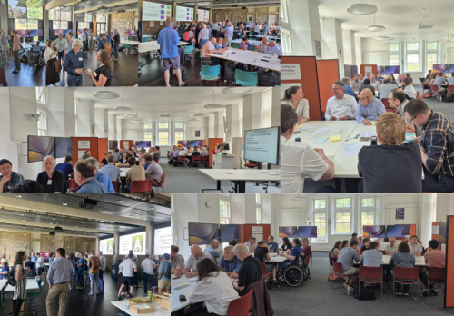 Compilation of photos showing networking and research activities at EaStCHEM away day 2026